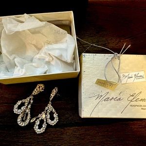 Maria Elena earrings with Swarovski crystals